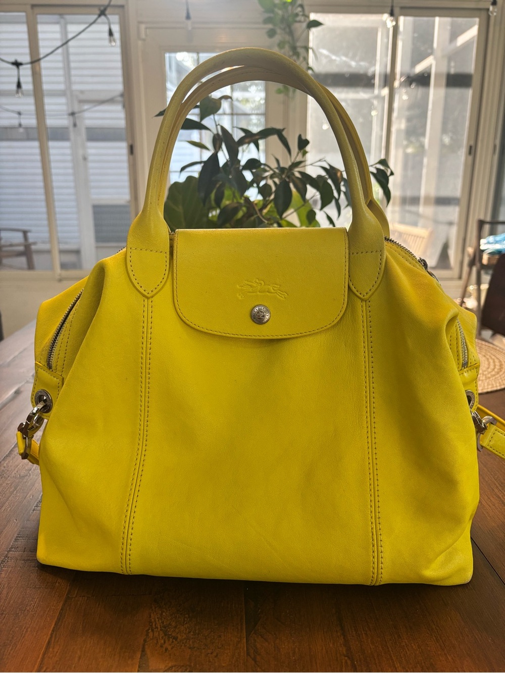 Authentic Longchamp Le Pliage Cuir genuine leather